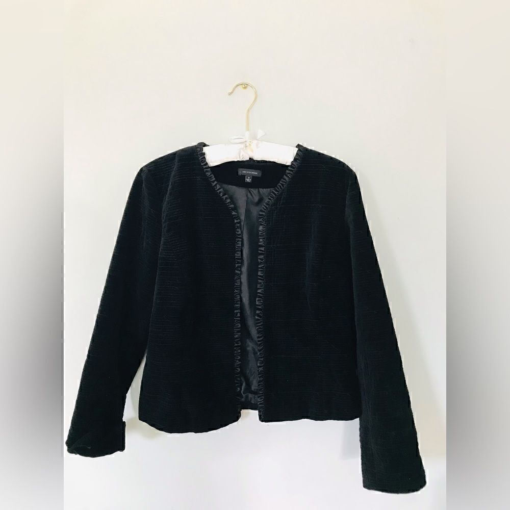 Saks fifth avenue | womens black textured blazer jacket